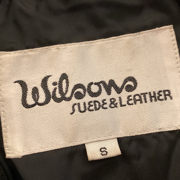 Wilsons Leather Vintage Women's Western Fringed Black Leather Jacket size small - Picture 8 of 14